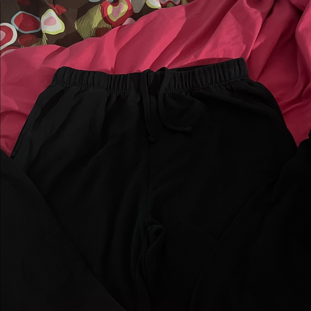 Garage Black Textured Joggers
